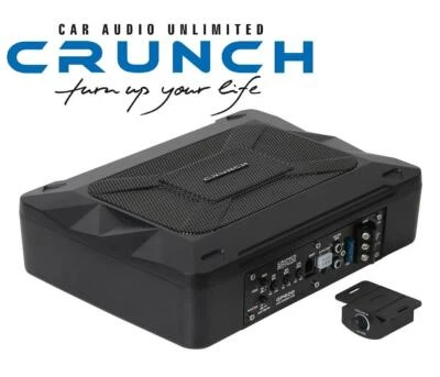 Crunch GP600 13 x 20 cm (5 x 8") Aktiv-Subwoofer-System Subwoofer 200 Watt Power - Bild 1 von 4