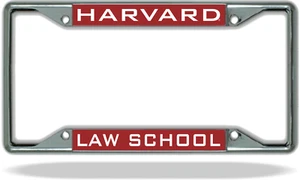 Marco de placa de matrícula de la Escuela de Derecho de Harvard - Imagen 1 de 1