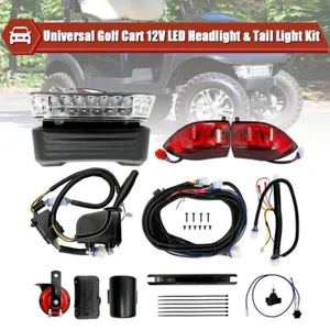 Golf Cart LED Headlight w/ Tail Light Kit For 2004+ Club Car Precedent Light Kit - Picture 1 of 12