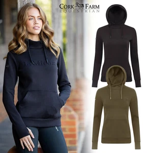 LeMieux Classique Hoodie Lightweight Pop Over Hoody Hooded Jumper Black/Navy - Picture 1 of 8