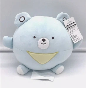 RARE Japanese blue small bear plushie pillow cuddly soft holiday gifts - Picture 1 of 4