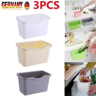 3x Abfallsammler Mülleimer Hängeeimer Abfalleimer Küche Eimer Müll Bad Bio Tür - Bild 1 von 4
