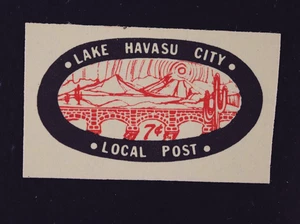 US AZ LAKE HAVASU CITY NV LONDON BRIDGE LOCAL POST 7C RARE - Picture 1 of 3
