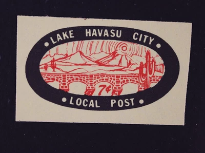 US AZ LAKE HAVASU CITY NV LONDON BRIDGE LOCAL POST 7C RARE - Image 1 of 3