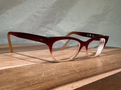 Monturas de gafas Masunaga 008 rojo degradado ojo de gato 51-16-145 Foto 1 de 4