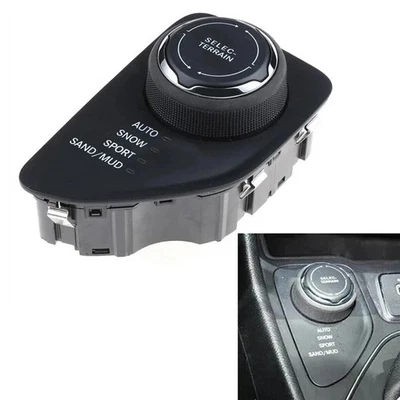 Car Transfer Case Switch for Jeep For Cherokee 2014 2019 Black Plastic OEM Part - Image 1 of 4