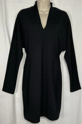 Daily Practice Anthropologie Knit Black Long Sleeve Dress Small NWT - Image 1 of 4