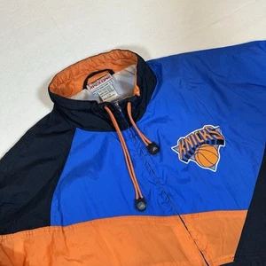 VTG 90s NBA New York Knicks Apex One Jacket Mens Large Retro NBA Windbreaker - Picture 1 of 12