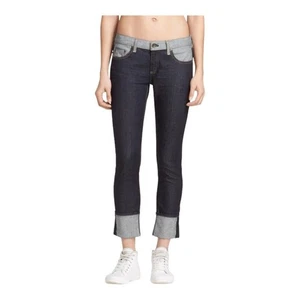 Rag & Bone Women's The Dre Reverse Denim Boyfriend Dark Blue Straight Jeans 30 - Picture 1 of 10