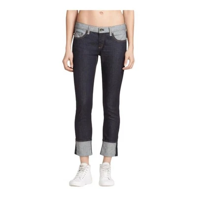 Rag & Bone Women's The Dre Reverse Denim Boyfriend Dark Blue Straight Jeans 30 - Image 1 of 4