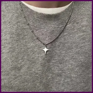 Gargantilla Hueca Estrella Simple Moda Collar Colgante Cuello Joyería Accesorios Mujeres - Imagen 1 de 28