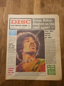 Disc and Music Echo September 12th 1970 Jimi Hendrix Cover - Bild 1 von 12