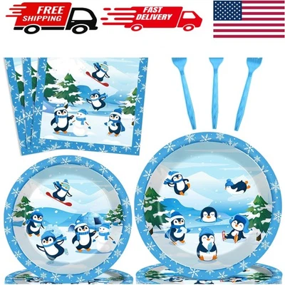 Прелестно 96шт пингвин вечеринки украшения - идеально подходит для Рождества и зимних развлечений - Изображение 1 из 4