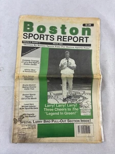 Boston Sports Report Zeitung, März 1993, Larry Bird Ruhestand - Bild 1 von 9