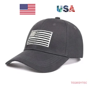 Berretto da baseball basso profilo ricamato bandiera americana cappello bandiera USA regolabile - Foto 1 di 2