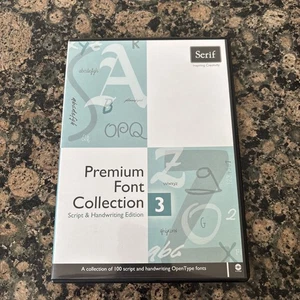 Serif Premium Font Collection 3 Script & Handwriting Edition DVD - Picture 1 of 3