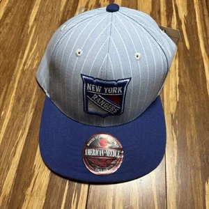 New NY Rangers American Needle Adjustable Cap/ Pin Stripes/ NWT - Picture 1 of 8