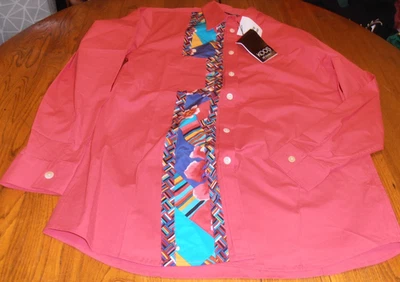 ВИНТАЖНЫЙ И НОВЫЙ С ЯРЛЫКАМИ - KOOS КОНЕЧНО! CORRAL ЦВЕТОЧНЫЙ L/S КНОПКА СПЕРЕДИ РУБАШКА ЖЕНЩИН SZ M - Изображение 1 из 4