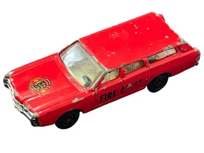 Vintage Fire Chief Yat Yatming Fire Department Red 1:64 Ford 1015 Wagon Car - Image 1 of 4