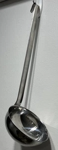 Large Heavy Duty Stainless Steel 1 3/4 Cup / 14 fl oz Ladle w/ 12” Hooked Handle - Picture 1 of 5