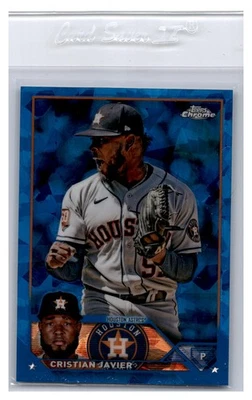 2023 Topps Chrome Sapphire Edition #55 Cristian Javier - Image 1 of 2