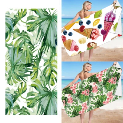 Toallas de Playa Microfibra Poliéster Súper Absorbentes Multicolor Duraderas Deportes Spa Foto 1 de 4