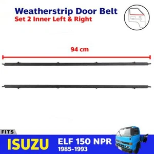 Weatherstrip Door Belt Inner Pair LH+RH Fits Isuzu ELF NPR NKR Truck 1985-93 - Imagen 1 de 8