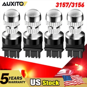 4 PIEZAS 3157 3156 Super Rojo LED Luz de Freno Seguridad Trasero Estacionamiento DRL Bombillas 5600LM GUS - Imagen 1 de 12