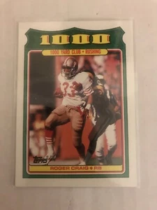 1988 Topps 1000 Yard Club Roger Craig #19 San Francisco 49ers 1.00 Shipping - Picture 1 of 2
