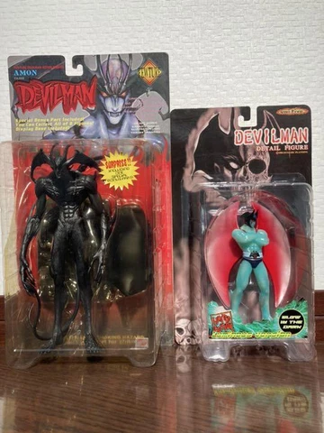 Future Models Action Figure Lot 2 Devilman & Amon Rare Cover