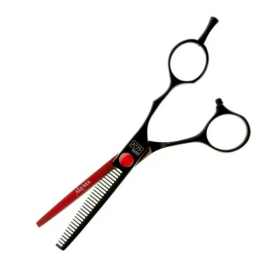 HAIRTOOLS HAITO AKUMA 6" DÜNNER Schwarz Verdünner mit roter Innenklinge - Kostenloser Versand