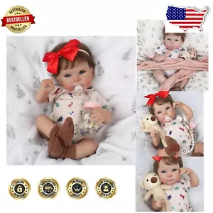 Realistic Reborn Doll with Soft Cloth Body - Ideal Gift for Kids and Collectors - Picture 1 of 9