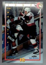 1995-96  Bell Mobility Ottawa Senators  Troy Mallette    Postcard  6x4 inches