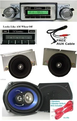1974-1979 Cadillac Radio + Stereo Dash Replacement Speakers + 6x9's 230 - Image 1 of 4