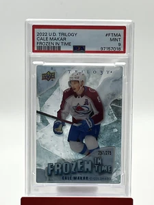 2022-23 Upper Deck Trilogy Cale Makar Frozen in Time #FT-MA Pop 1 /275 PSA 9 - Picture 1 of 2