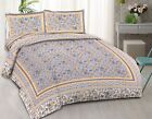Cotton Bed Sheets Printed Indian King Size Bed Cover With 2 Pillow Covers Sheet