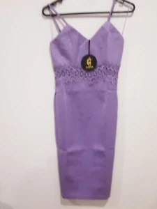 Passion Fusion Dress Stretch Size 12 Lilac Party Cocktail Dress Formal New Tag - Picture 1 of 16
