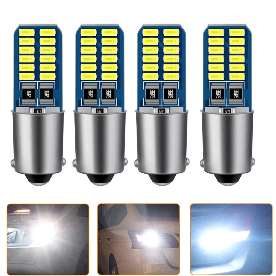 4X Canbus BA9S LED H6W T2W T3W H5W.Car Reverse Light Parking License Plate Light - Image 1 of 4