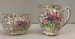 Staffordshire House Bone China Cream & Sugar No Lid Made in England - Picture 1 of 8
