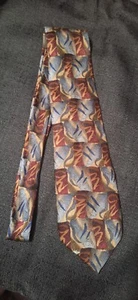 J. GARCIA 100% Silk Neck Tie Blue Mountain Collection Twenty - Picture 1 of 6