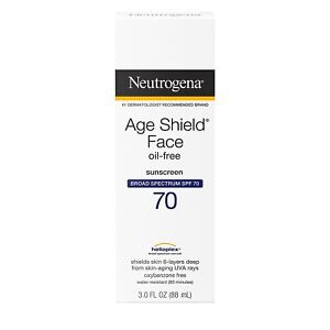 Neutrogena Age Shield Face Oi Free Sunscreen 3 FL OZ  SPF 70 exp 05/2024