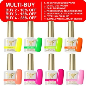 SGP Nails - Summer Collection Neon Colours UV LED Soak Off Nail Gel Nail Polish - Picture 1 of 45