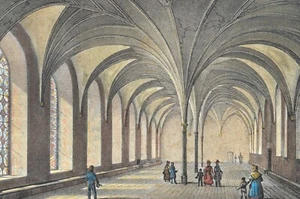 Marienburg Schloss Innenansicht Original Lithografie 1837 Saxonia Pietsch - Picture 1 of 3