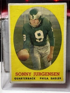1958 Topps - #90 Sonny Jurgensen (RC) - Picture 1 of 2