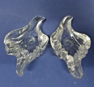 Juego de 2 candelabros de cristal pesado Dove Bird Eagle - Imagen 1 de 6