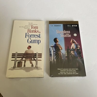 New Sealed Forrest Gump & Sleepless in Seattle VHS Tape Lot Tom Hanks PG/PG-13 - Image 1 of 4