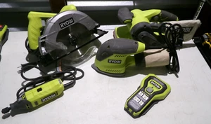RYOBI Tool Lot – Stud Finder, Rotary Tool, Sanders & Circular Saw - Picture 1 of 14