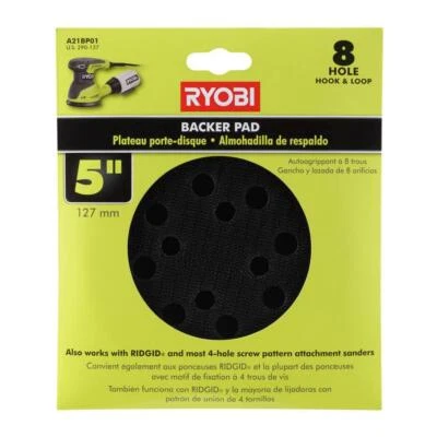 RYOBI 5 pulgadas Almohadilla de respaldo para lijadoras orbitales. NUEVO.  Foto 1 de 3