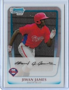 RARE 2011 BOWMAN CHROME JIWAN JAMES ROOKIE CARD RC #BCP125 ~ 500/500 UNIQUE