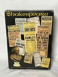 The Game of Shakespeare Avalon Hill Vintage 1966 Board Game Complete - Picture 1 of 6